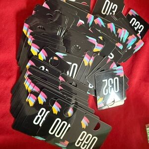 Live Sale Colorful Numbered Cards